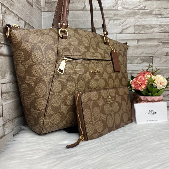 👜COACH SET🌺PRAIRIE SATCHEL & WALLET - Picture 3 of 8